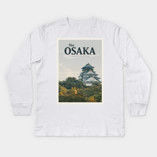 Visit Osaka Kids Long Sleeve T-Shirt